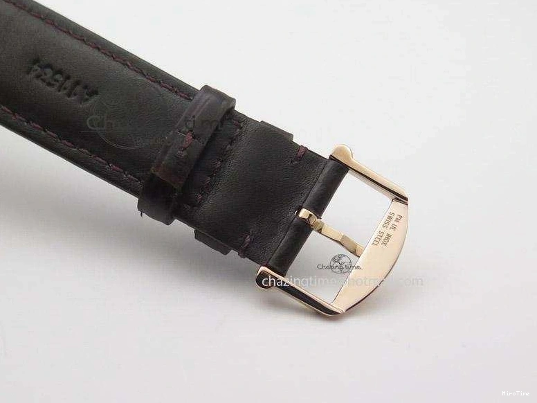 MIROTIME 0425 Modern Portofino SCHAFFHAUSEN RG MKF 1:1 V2 Best Edition White Dial On Brown Leather Strap A 7344